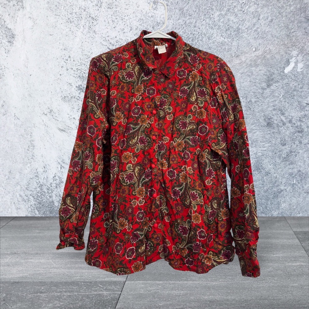 Women’s Floral Button Up Top | Cute Casual Boho Blouse for Everyday Style